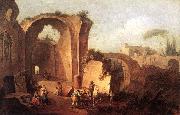 ZAIS, Giuseppe Landscape with Ruins and Archway Spain oil painting artist